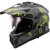 Prilba LS2 MX702 PIONEER II CRAZY matt black grey h-v yellow XXXL 65-66