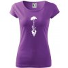 Gitara strom a lebka - Dámske tričko Pure - XS ( Fialová )