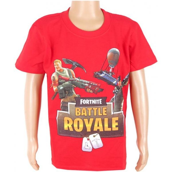 Detské tričko Detské tričko Fortnite Battle Royale červené