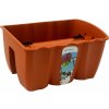 Béžový plast kvetináč Prosperplast 39,3 cm x 27,8 x 20,1 cm