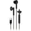 Genius HS-M366 slúchadlá s mikrofónom, čierna, 360°rotačný klip, USB Type-C