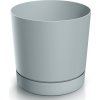 Prosperplast Kvetináč plast sivý 17,8 x 17,8 x 17,5 cm