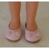 Světle růžové nízké boty - baleriny (Boty na panenky Paulina - 33cm)
