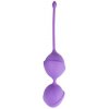 EasyToys Dvojité tréningové guľôčky fialové silikónové 3,5 cm