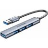 Vention CKOHB rozbočovač rozhraní USB 3.2 Gen 1 (3.1 Gen 1) Type-A 5000 Mbit/s Šedá