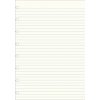 Filofax náhradné listy do zápisníkov A4 - linkované