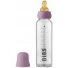 Dojčenská sklenená fľaša BIBS Baby Bottle - mauve 225 ml