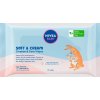 Nivea Baby Soft & Cream Cleanse & Care Wipes čisticí a pečující vlhčené ubrousky 57 ks