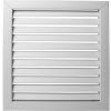 Dalap Plastová ventilačná mriežka šedá s pevnou žalúziou 393x362 mm
