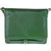NovaKabelka.sk Quieta Verde kožená talianska crossbody kabelka zelená