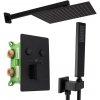 REA - Sprchový termostatický set FENIX DAVIS čierna z termostatom +BOX REA-P6357