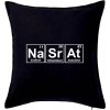 Periodická tabulka - Nasrat - Vankúš 50x50 - 50x50 - Iba poťah ( Čierna )