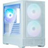 Zalman skříň P30 AIR White / miniT / 3x140mm fan ARGB / USB 3.0 / USB-C / temperované sklo / mesh panel / bílá