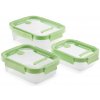 Lékué Dóza na potraviny, sada 3 kusov, obdĺžniková, sklenená
