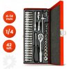 Súprava kľúčov a bitov 1/4'' (4–14 mm), 42-dielna – MAR-POL M58203
