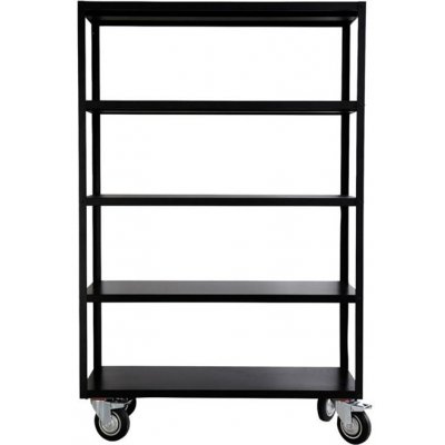 House Doctor Kovová pojazdná polica / knižnica TROLLEY V.180cm čierna