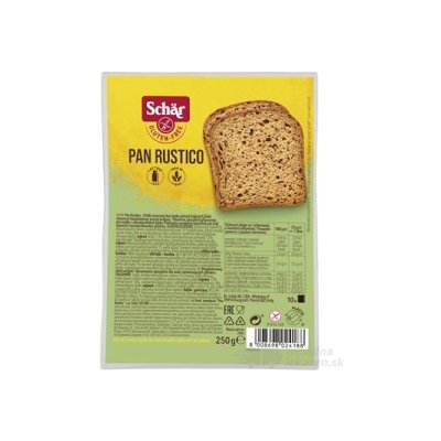 Schär PAN RUSTICO chlieb bezgluténový, viaczrnný, krájaný 1x250 g