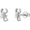 Olivie Stříbrné náušnice ŠTÍR 9343 Ag 925; ≤0,8 g.