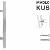 Madlo na dvere FT - MADLO kód K41S 40x10 mm ST ks NEM - nerez matná (F60) | MP-KOVANIA.sk