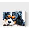 Vymalujsisam.sk Maľovanie podľa čísiel - Zamyslený psík Veľkosť: 40x60cm, Rám: Na plastovej doske