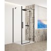 GELCO - TRINITY BLACK obdĺžnikový kút 800x1000 pravý, číre sklo, GT5680-10CR-B GT5680-10CR-B