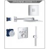 Grohe Grohtherm SmartControl sprchová súprava s termostatom pod omietku, 310 mm, 2 prúdy, chróm 34706000