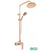 NIL - Sprchový systém s vodovodnou batériou, Zlatá Ružová - lesklá NL182.5/7ZRL, RAV Slezák
