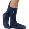Pánske Heat Holders LITE ponožky melír Džínsové kontrast päta a špička