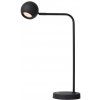 LUCIDE 36621/03/30 COMET stolná lampička V496mm LED 3W/240lm 2700K čierna, nabíjateľná batéria, 3StepDIM