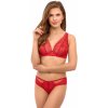 Mäkká podprsenka Lupo 2523 bralette Červená 80B