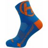 HAVEN Cyklistické ponožky klasické - LITE SILVER NEO - modrá/oranžová 42-43