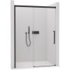 CERANO - Sprchové posuvné dvere Lantono Ľ/P - 8 mm - Soft-Close - čierna matná, transparentné sklo - 140x195 cm CER-432052
