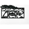 drevko Drevený obraz Nosorožec v savane Rozmer obrazu: 49,5 x 89 cm, Zvoliť dekor: Prírodná