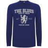 Superfutbal Pánske tričko dlhý rukáv the blues, kráľovsky modré Veľkosť: L