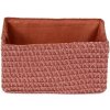 Compactor Úložný košík LILOU tkaný polypropylen 23 x 15 x 12 cm Terakota