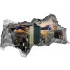 Fototapeta diera na stenu 3D Búrka nad varšave 95x73 cm