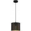 Luminex | Luster na lanku LOFT SHADE 1xE27/60W/230V pr. 18 cm čierna/zlatá | LU5250