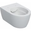 GEBERIT Závesné WC s hlbokým splach. Selnova Square, čiast. Uzav. tvar, Rimfree: T=54cm, Biela, 501.546.01.1