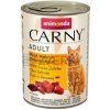 Animonda Carny Cat Adult kura a kačacie srdcia 6 x 400g