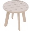 Garthen 70683 Okrúhly hliníkový stolík, béžový