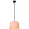LUCIDE 10416/01/66 WOOLLY závesné svietidlo D280mm 1xE27 čierna, ružová