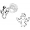 Olivie Detské strieborné náušnice ANJEL 5767 Ag 925; ≤0,7 g.
