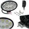 Oválne pracovné svetlo 8 LED 24W 1800lm 12V 24V