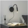 Brilagi | Brilagi - LED Flexibilná nástenná lampa s USB portom MAYA LED/3W/230V čierna | BG1065
