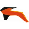 RTECH spojlery chladiča KTM, RTECH (oranžovo-čierne, pár)