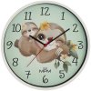 Detské nástenné hodiny s tichým chodom MPM Lenochod - E01M.4267.00