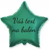 Godan Fóliový balón s textom - Tyrkysová hviezda 45 cm