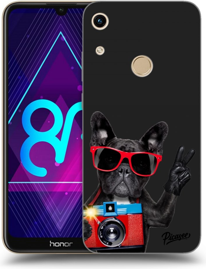 Picasee silikónové Honor 8A - French Bulldog čierne