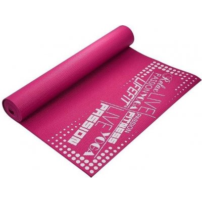 Gymnastická podložka LIFEFIT SlimFit, 173x61x0,4cm, svetlo ružová