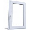 PVC okno biele 40x60 pravé, nové okná 400x600 mm otváravé, dvojsklo